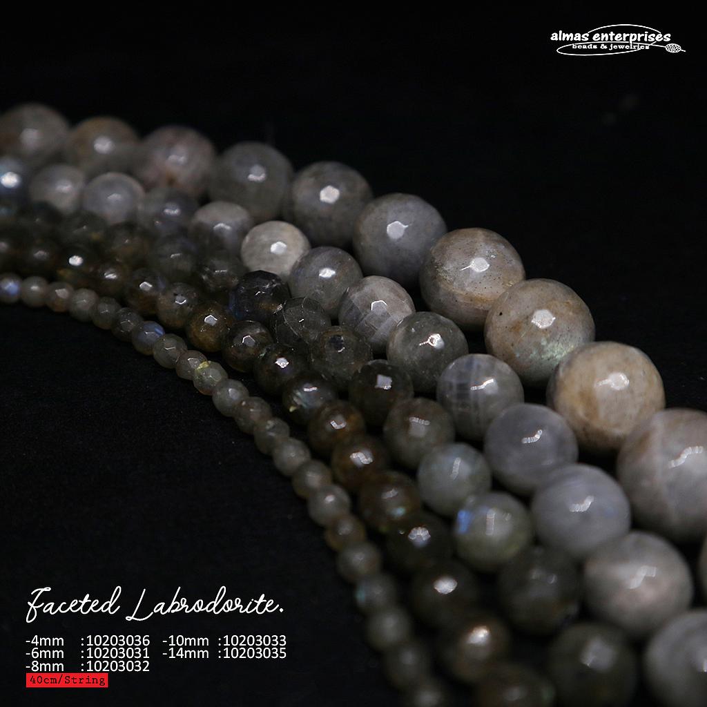 Faceted Round Labradorite