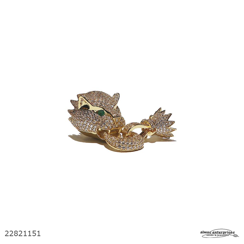 No.8 Tiger Rondels Clasps