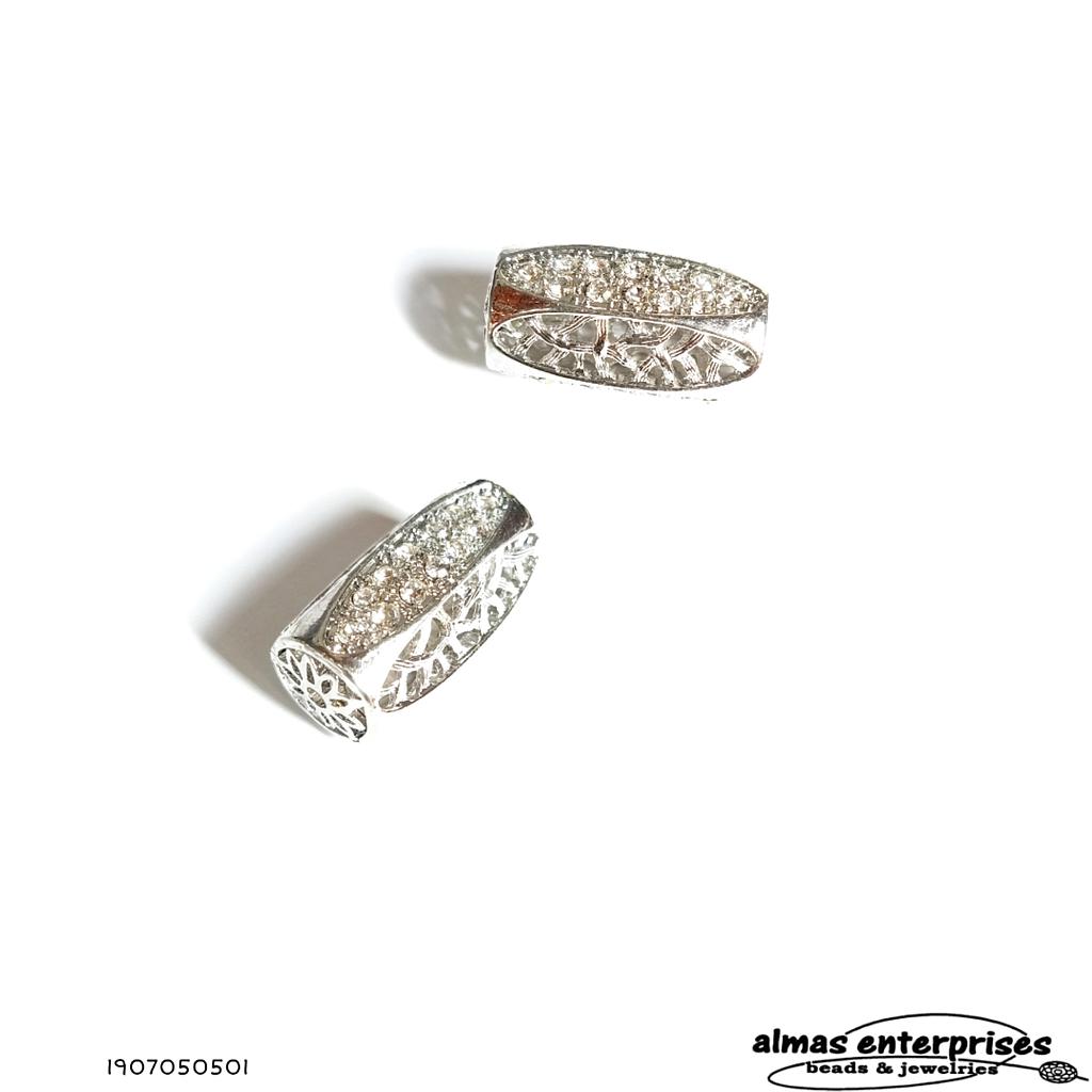 No.12 Big Beads With CZ NC