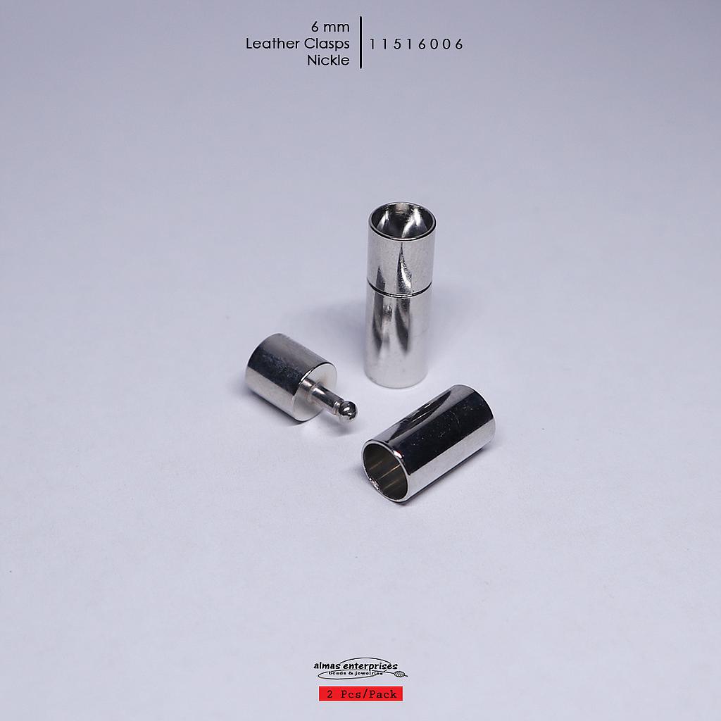 NC NF 6mm Leather Clasps/2
