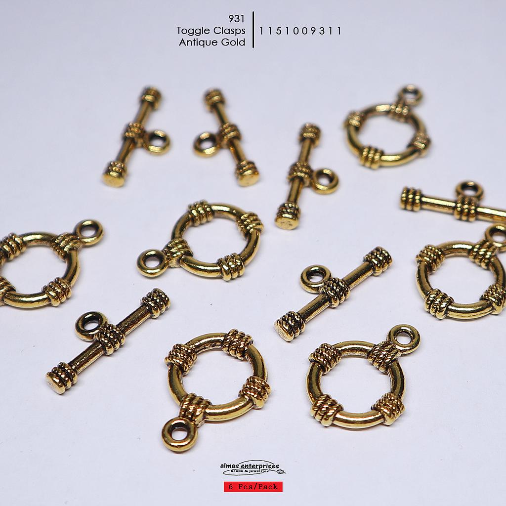 931 Toggle Clasps/6pair