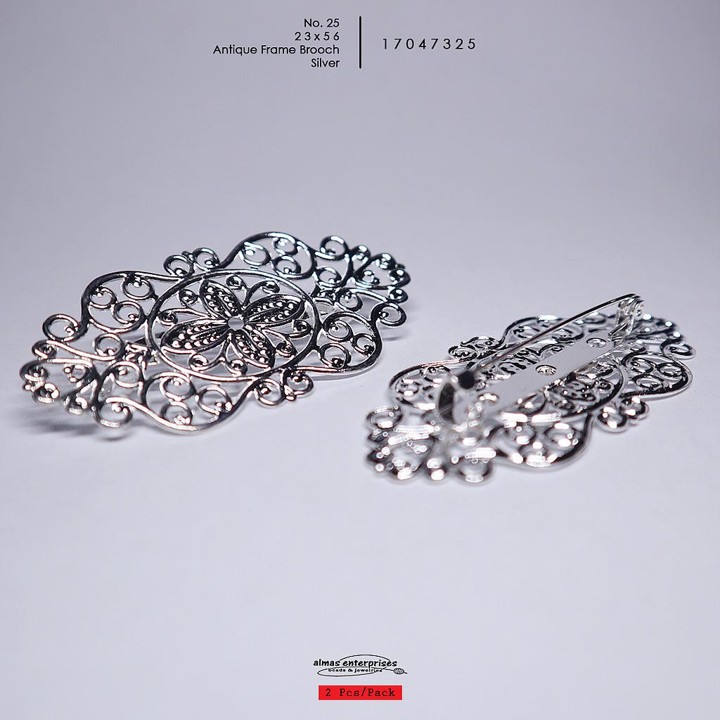 No.25 23x56 Antiq.Frame Brooch/2