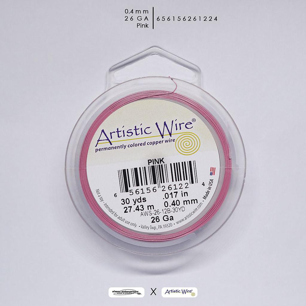 Artistic Wire PINK 26GA/0.4MM