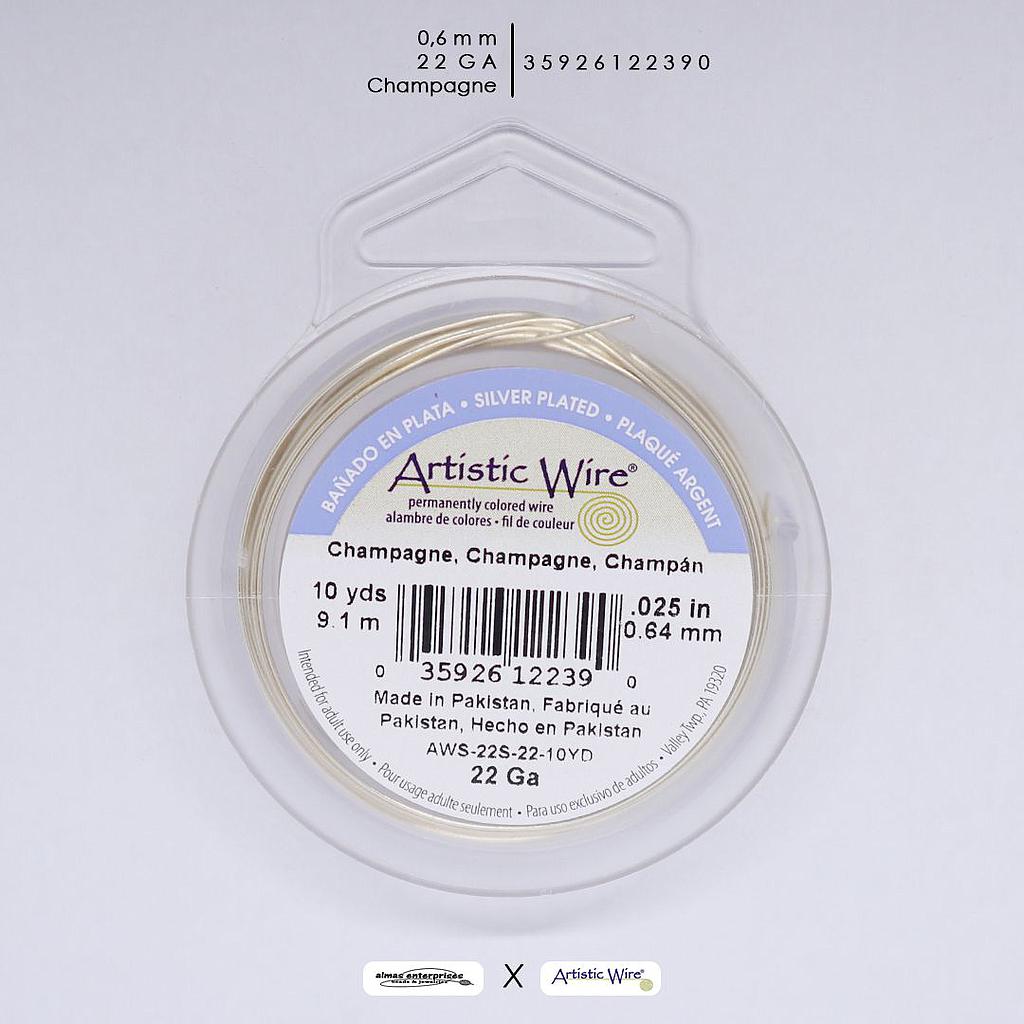 Artistic Wire CHAMPAGNE 22GA/0.6MM