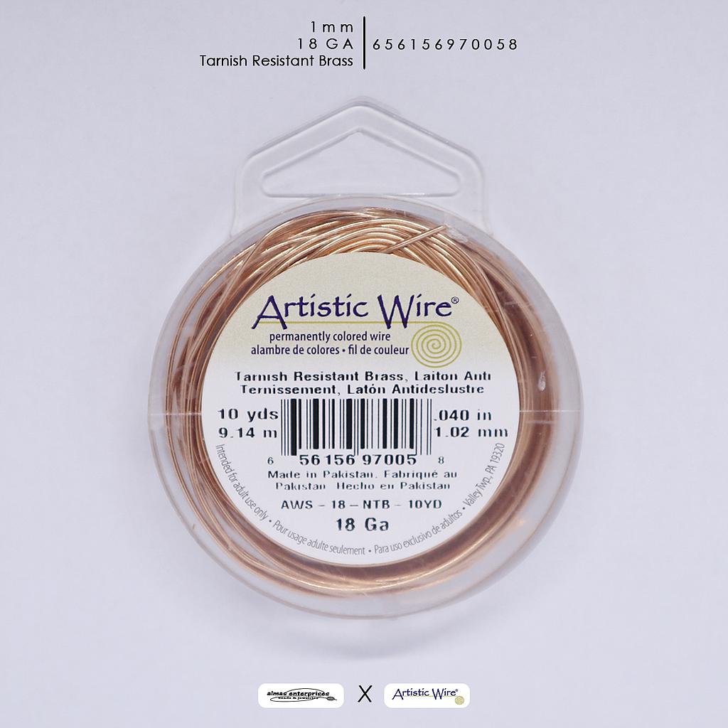 Artistic Wire Tarn-Resist Brass (NTB)