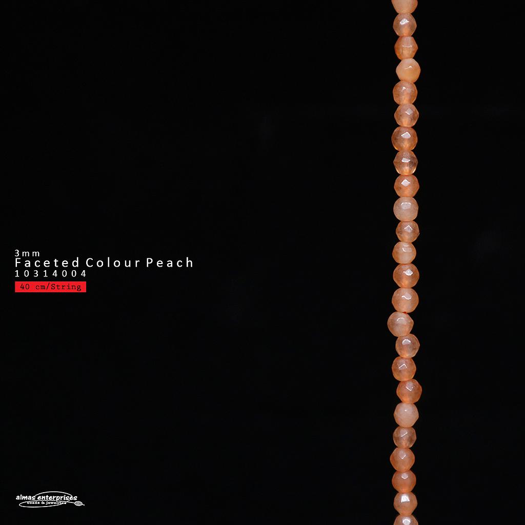 Fac 3mm Col.Peach