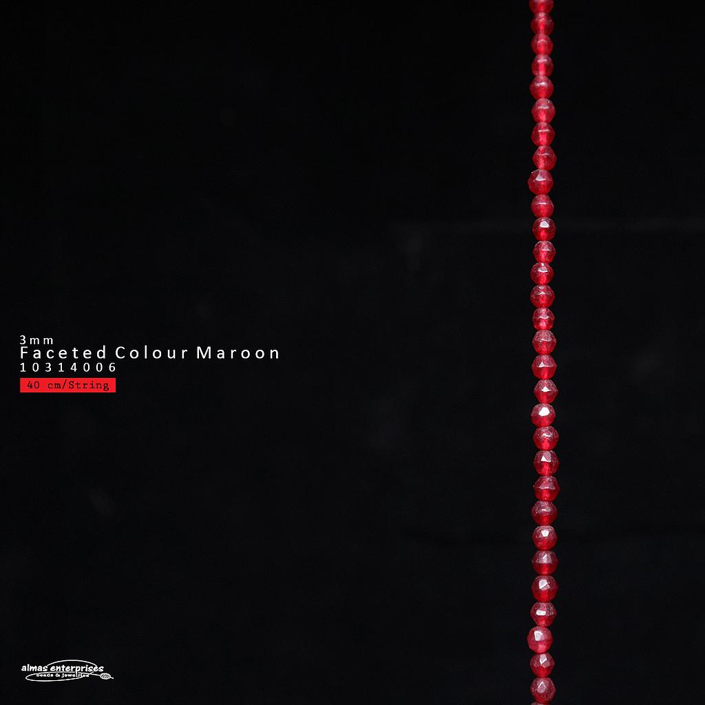 Fac 3mm Col.Maroon