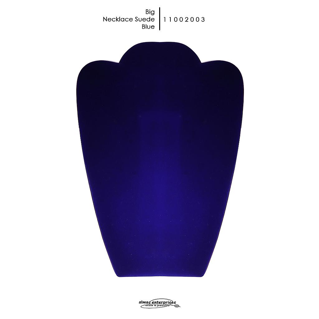 Blue Neklace Suede