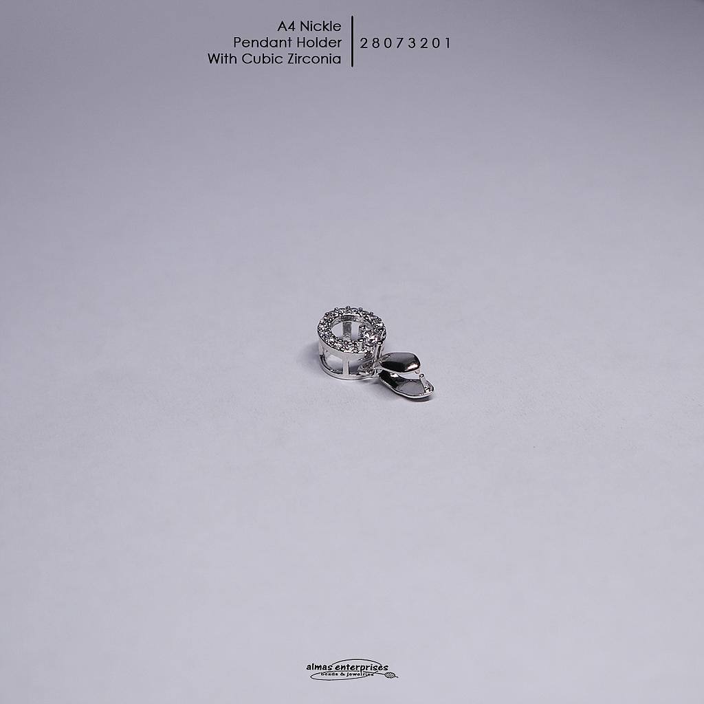 Pendant Holder With CZ A4