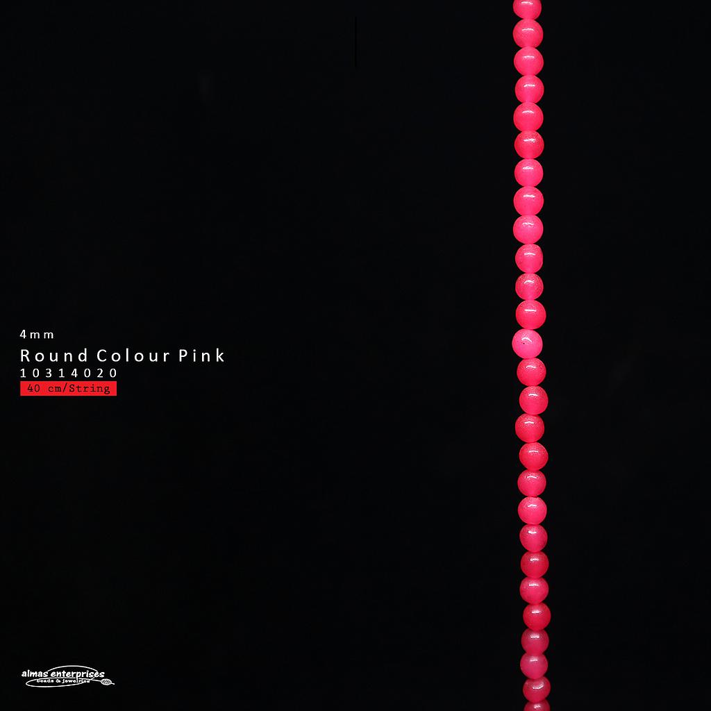 Round 4mm Col.Pink