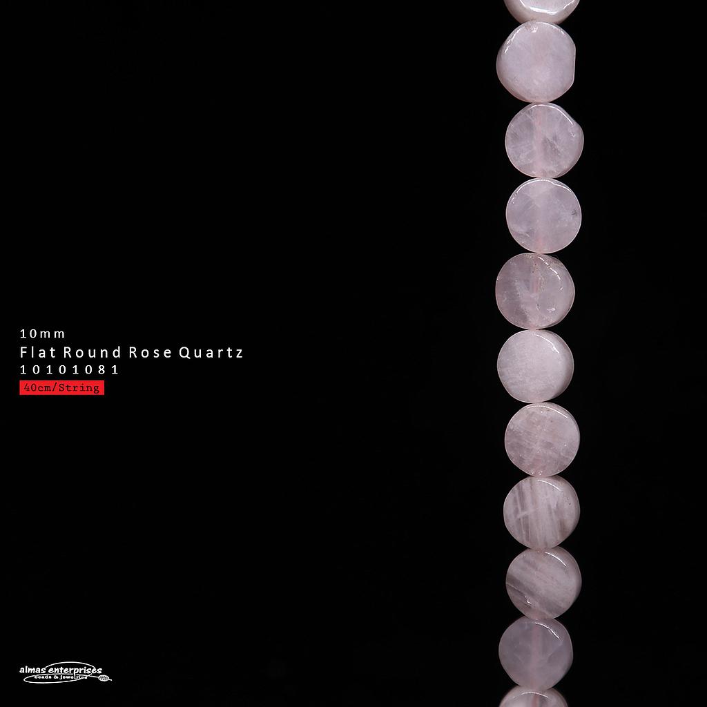Flt Rd 10mm Rose Qz