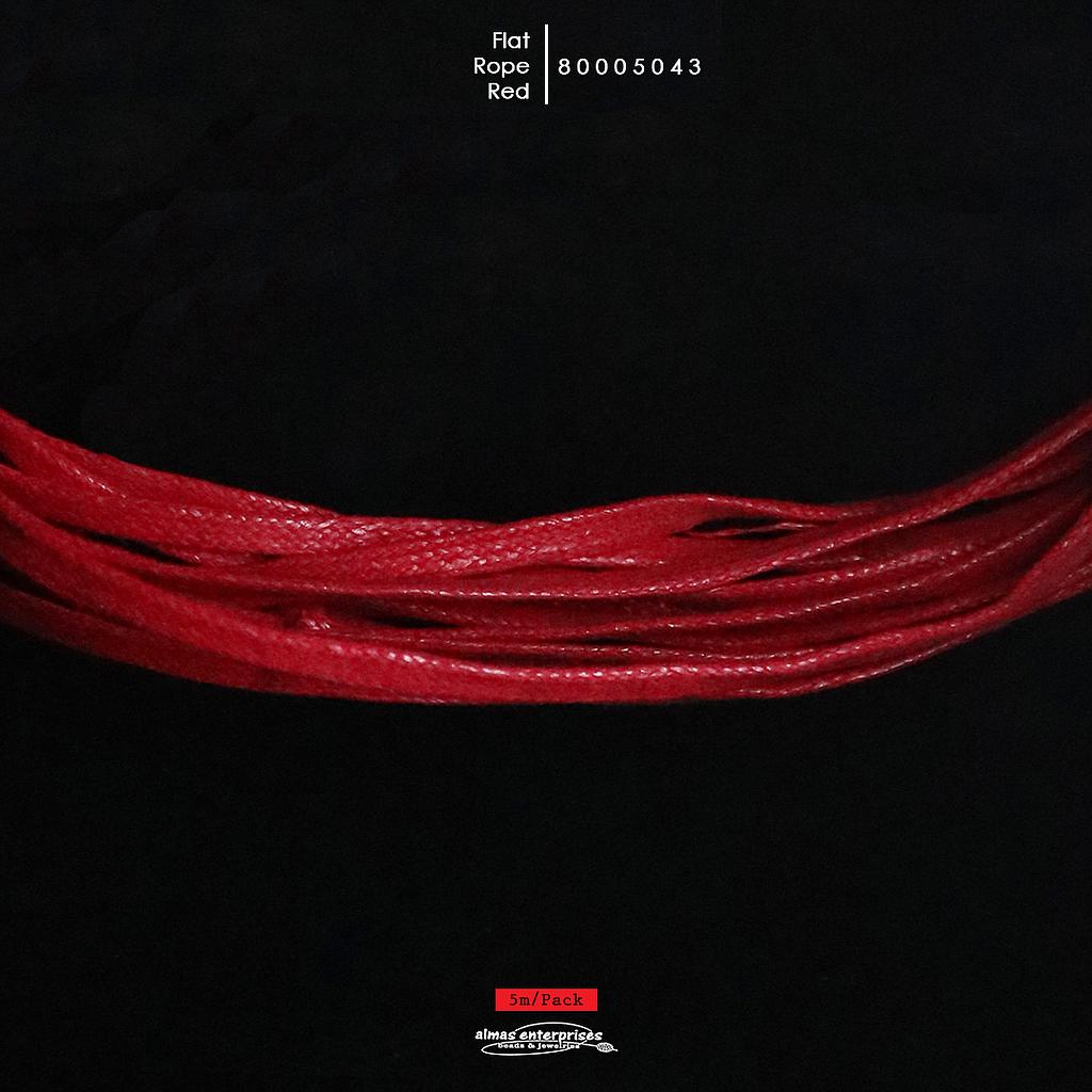 5m Flat Rope Red
