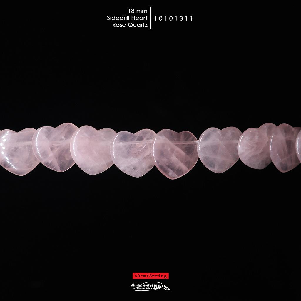 Sidedrill Heart 18 Rose Qz