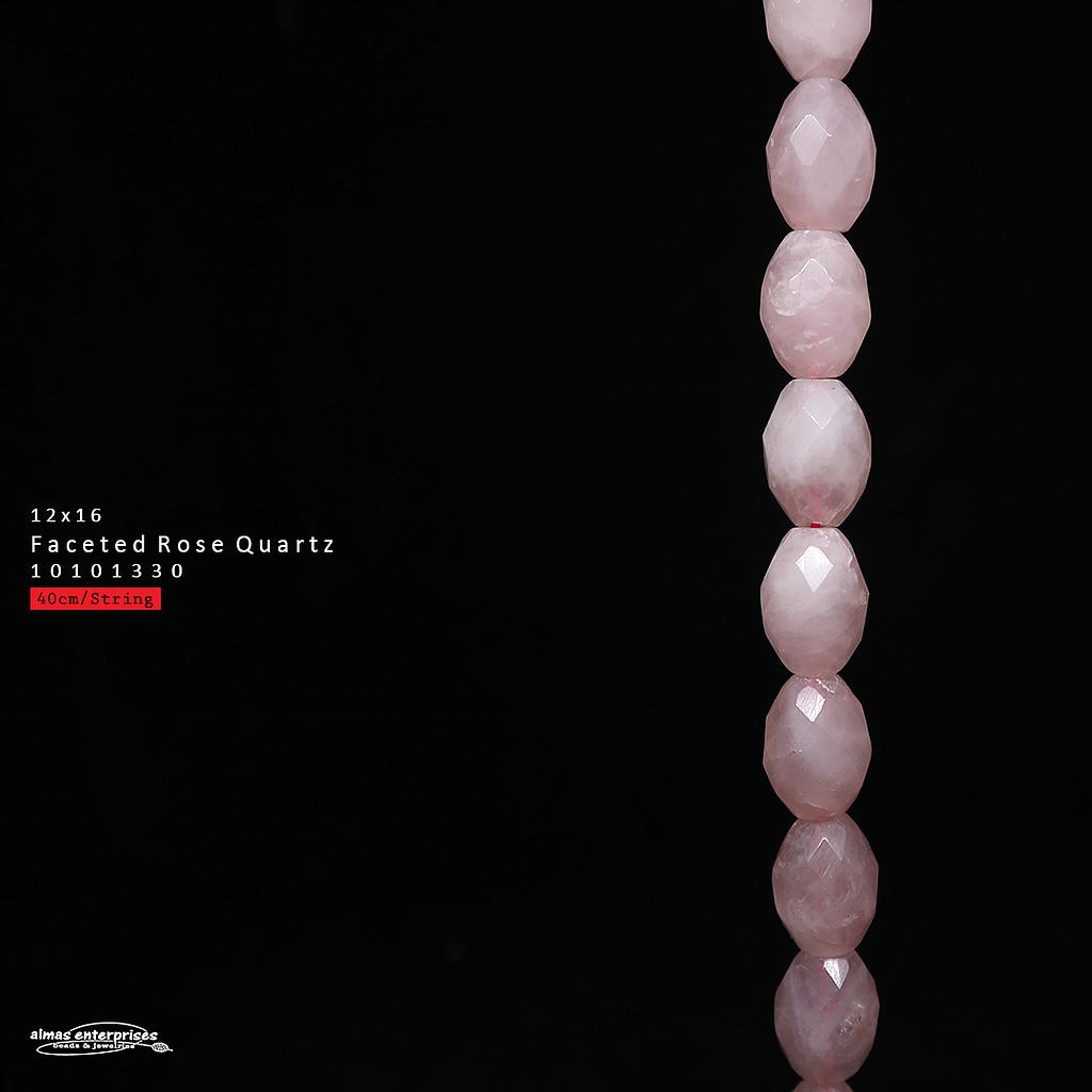 Oval Fac 12x16 Rose Qz