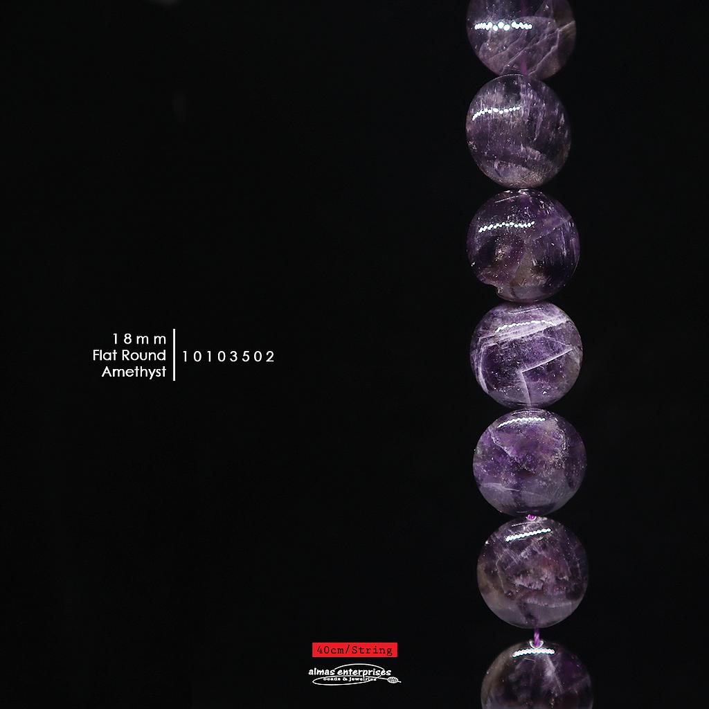 Flat Rd 18mm Amethyst