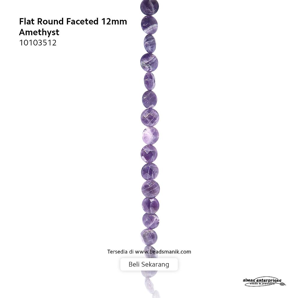Flt Rd Fac 12mm Amethyst