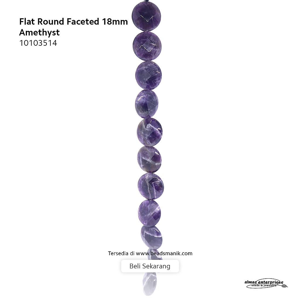 Flt Rd Fac 18mm Amethyst