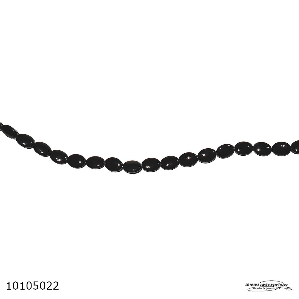 Flat Oval 13X18 Black Onyx