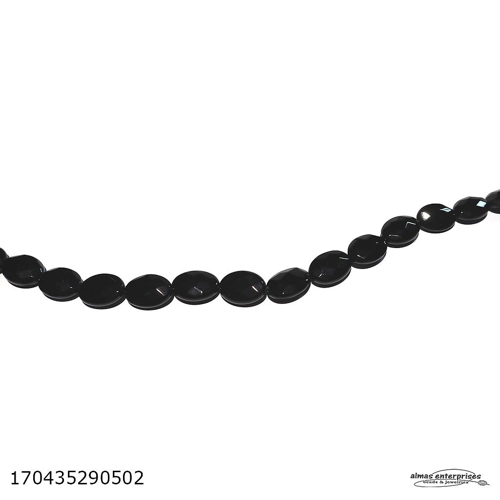 Flat Oval Fac 13x18 B.Onyx
