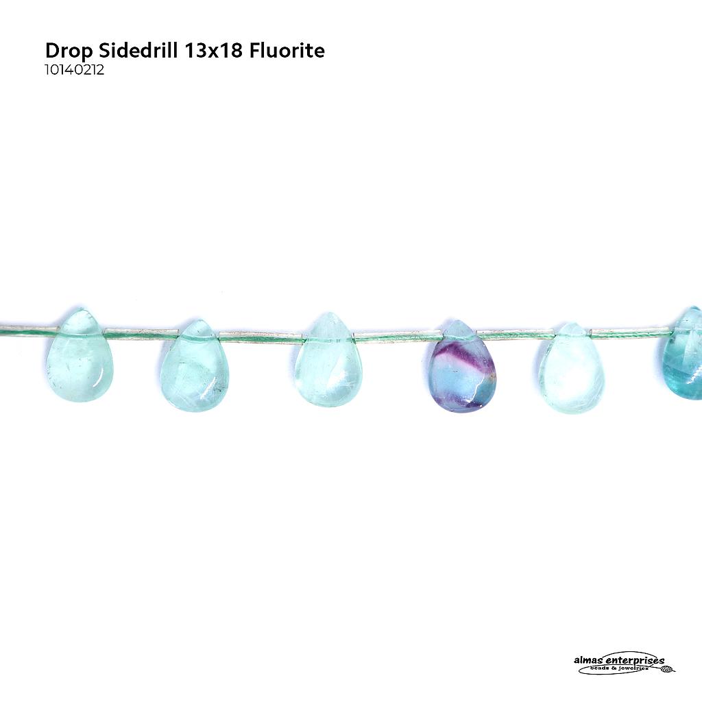 Drop Sidedrill 13x18 Fluorite