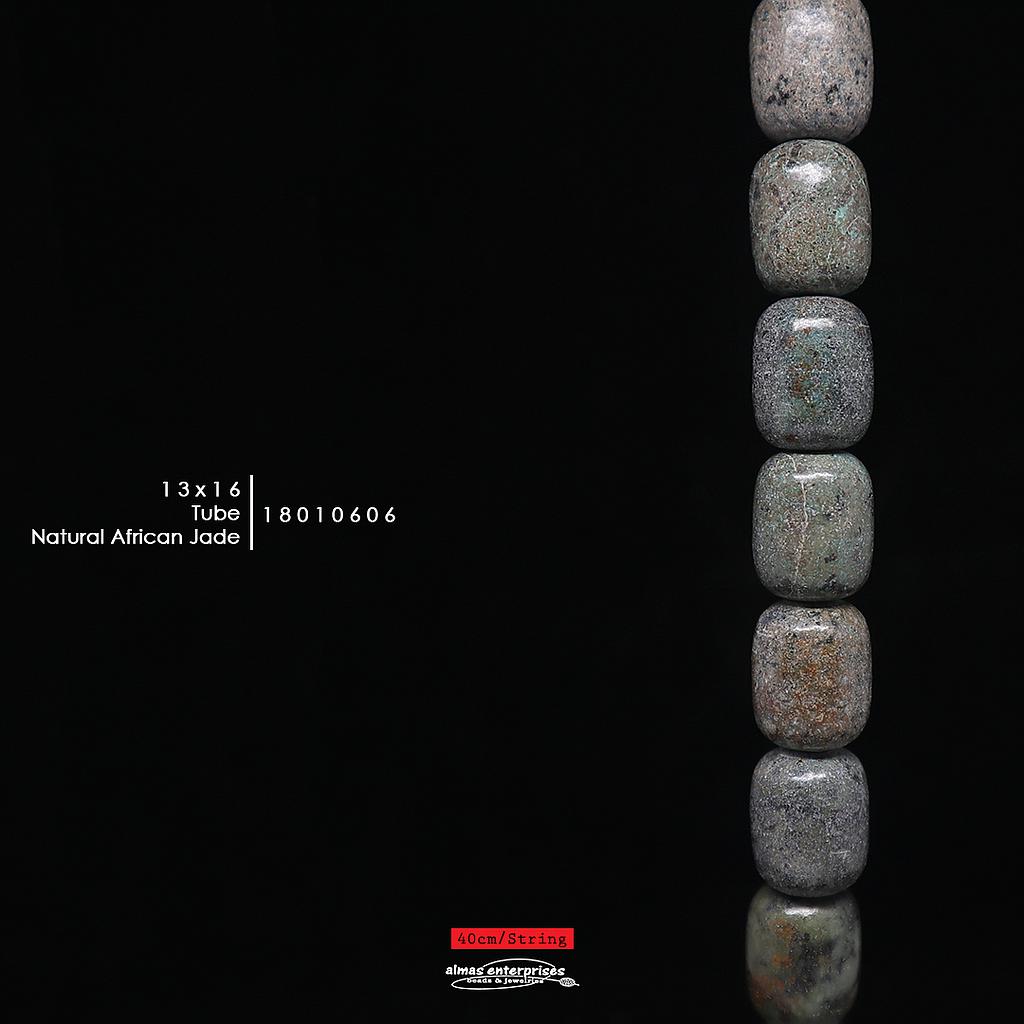 Tube 13x16 Nat.African Jade