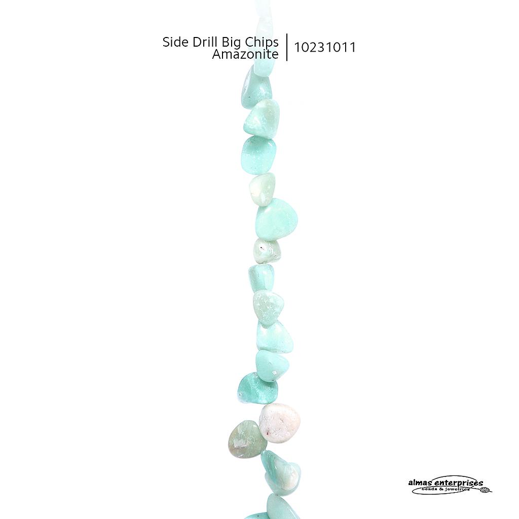 Side Drill Big Chips Amazonite