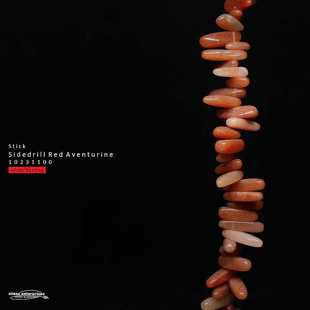 Stick Side Drill Red Aventurine