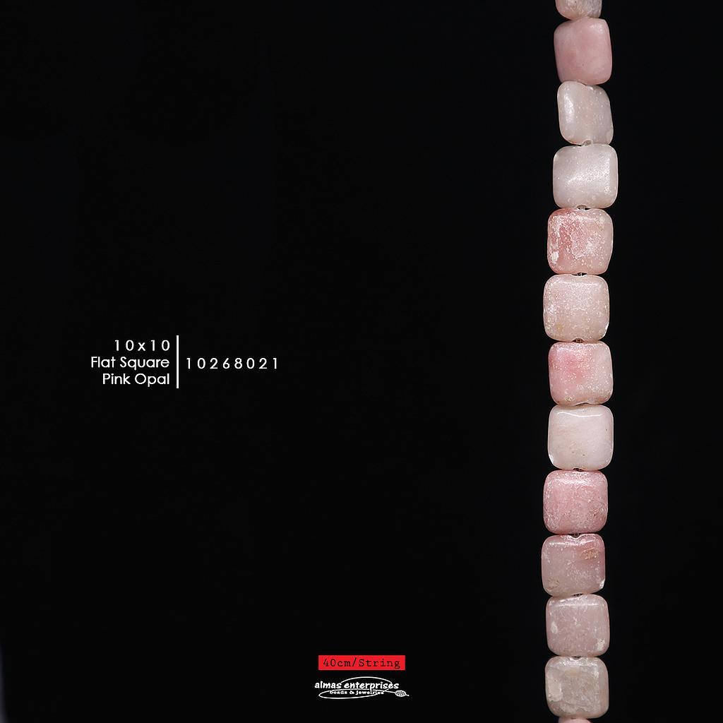 Flt Sq 10x10 Pink Opal