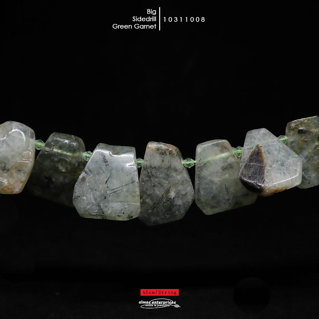Side Drill Big Green Garnet