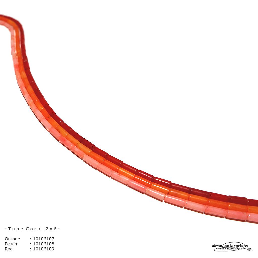 2x6 Tube Peach Coral