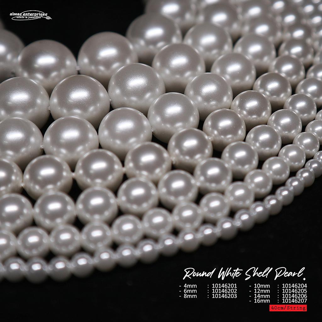 Round White Shell Pearl