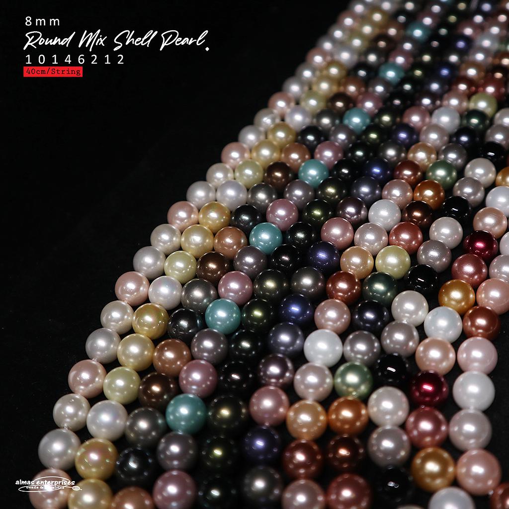 Rd 8mm Mix Shell Pearl