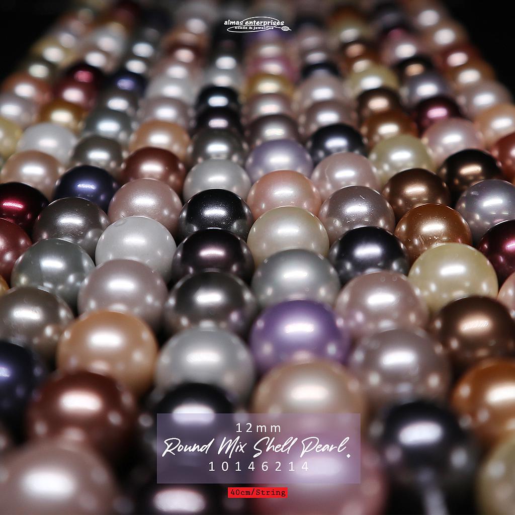 Rd 12mm Mix Shell Pearl
