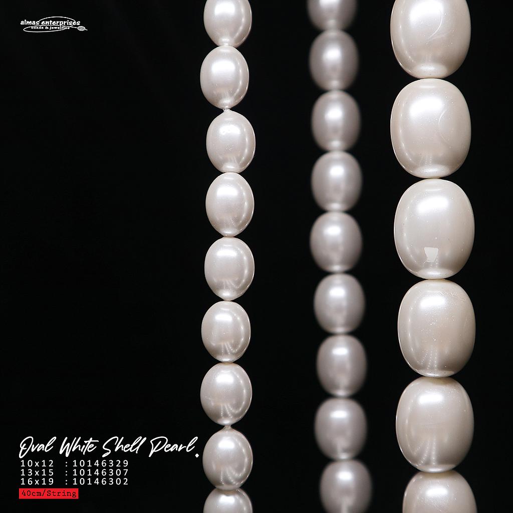 Oval 16x19 A1 White Shell P.