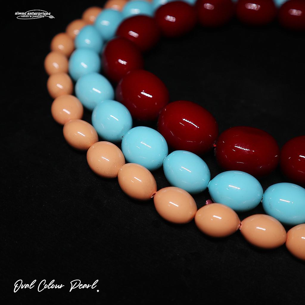 Oval 16x19 Col Shell Pearl
