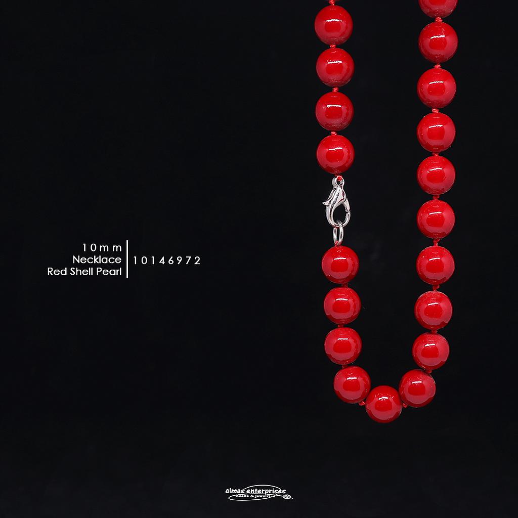 Neck.10mm Red Shell Pearl