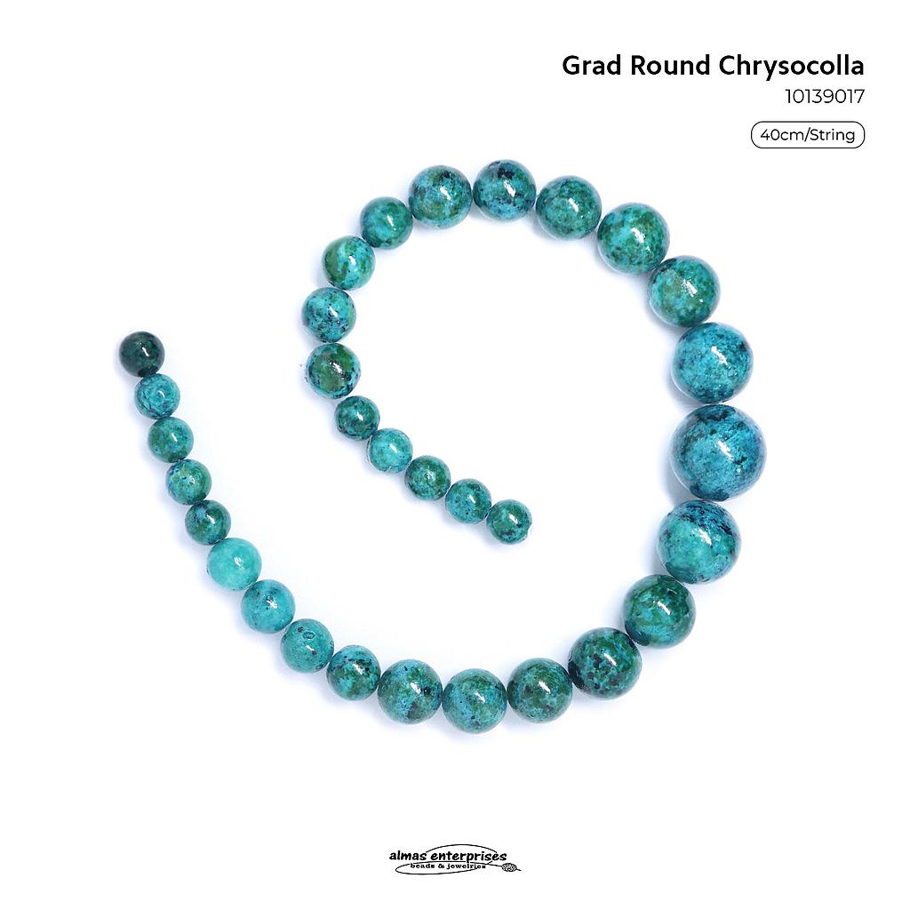 Grad Round Dyed Chrysocolla