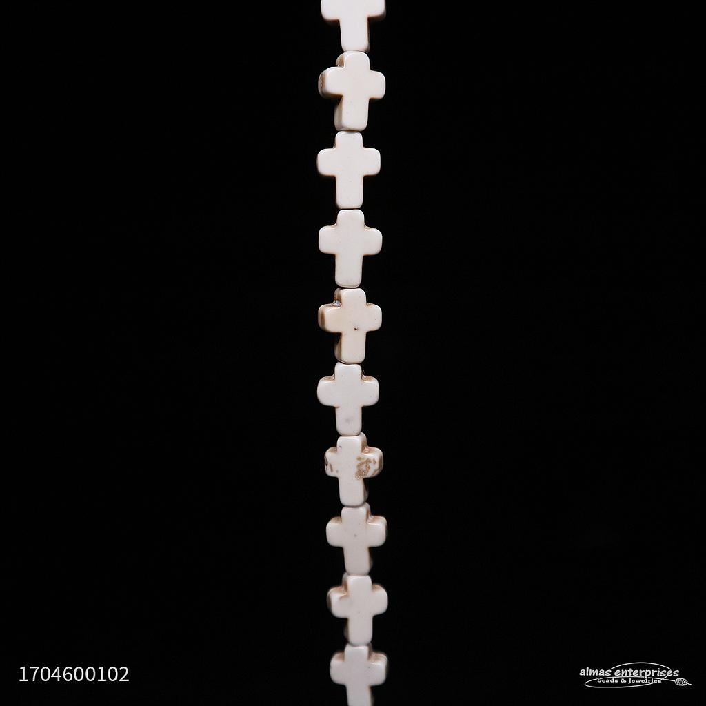 Cross 8x10 White Stab Turq