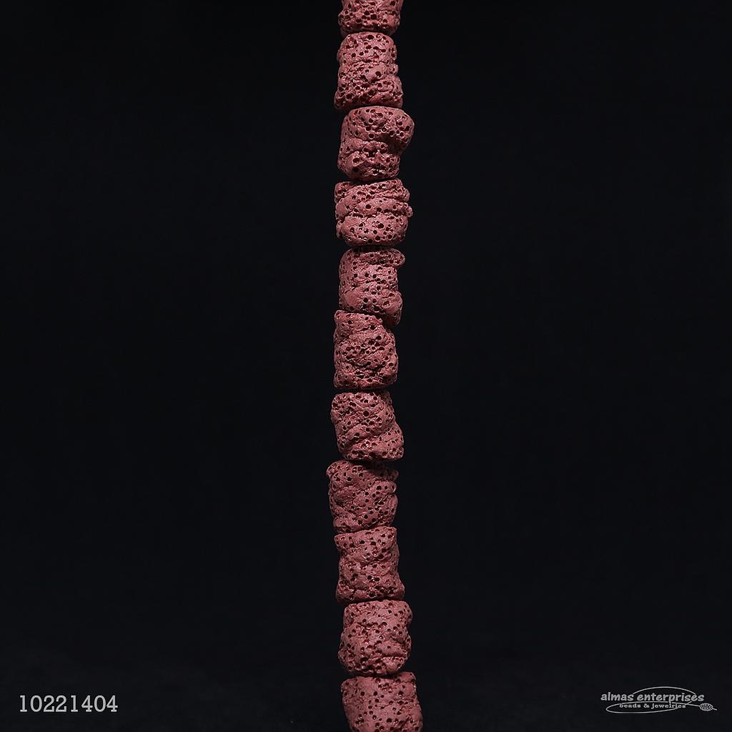Tumble Red Lava Beads