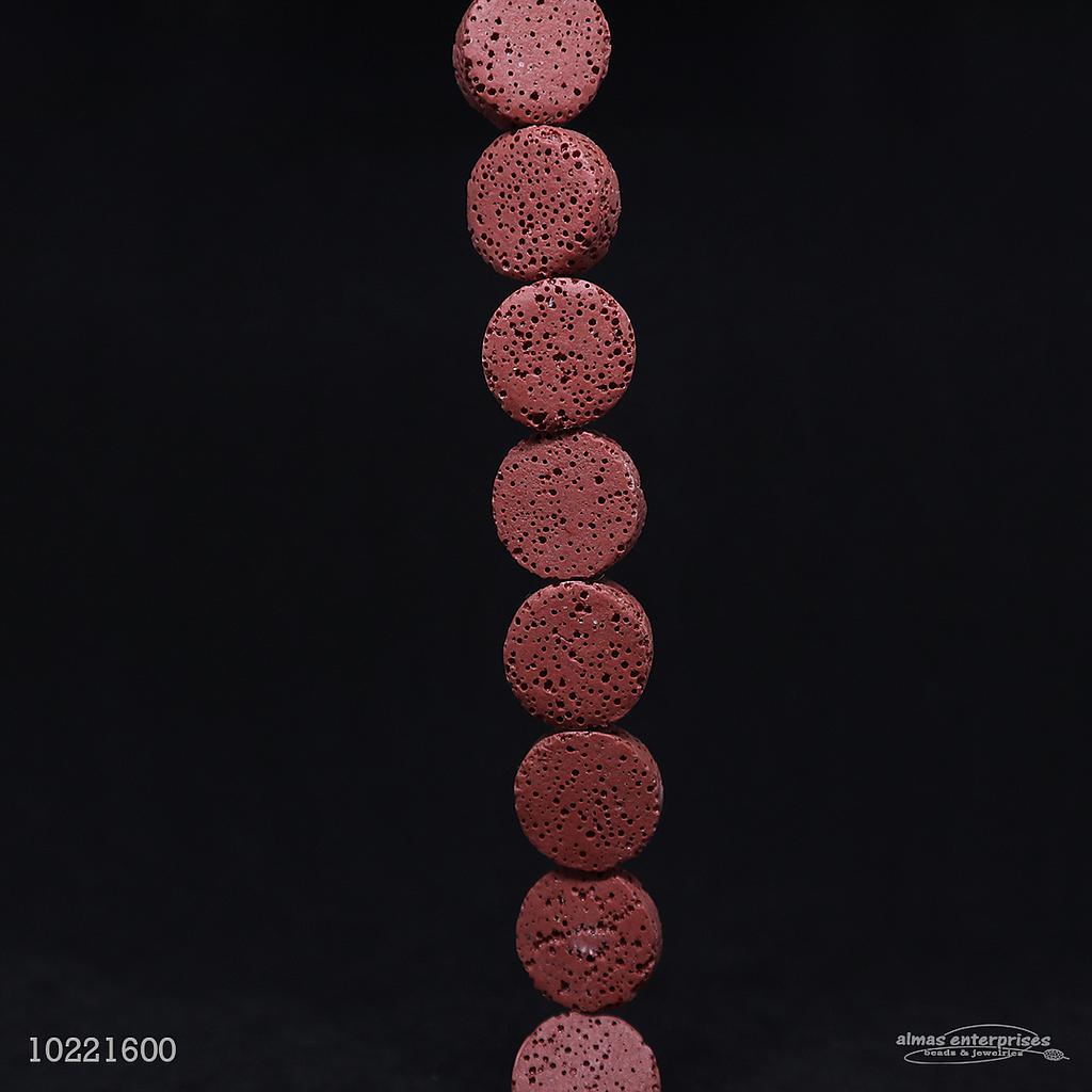 011 20mm Red Lava Beads