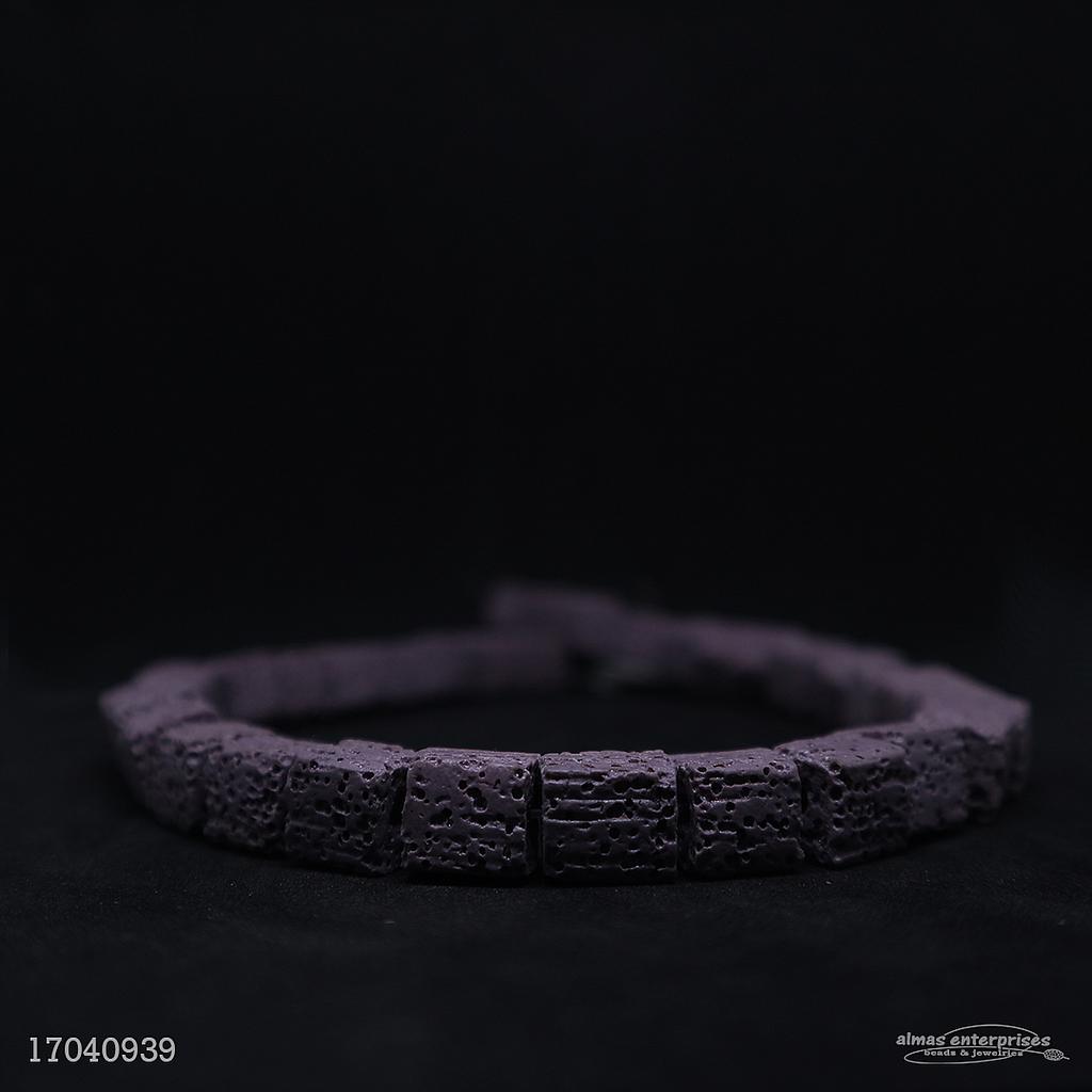 003 10x10 Purple Lava Beads