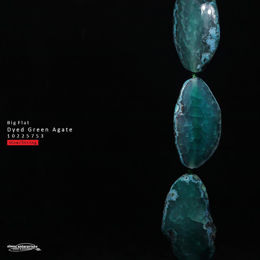 Big Flat D. Green Agate