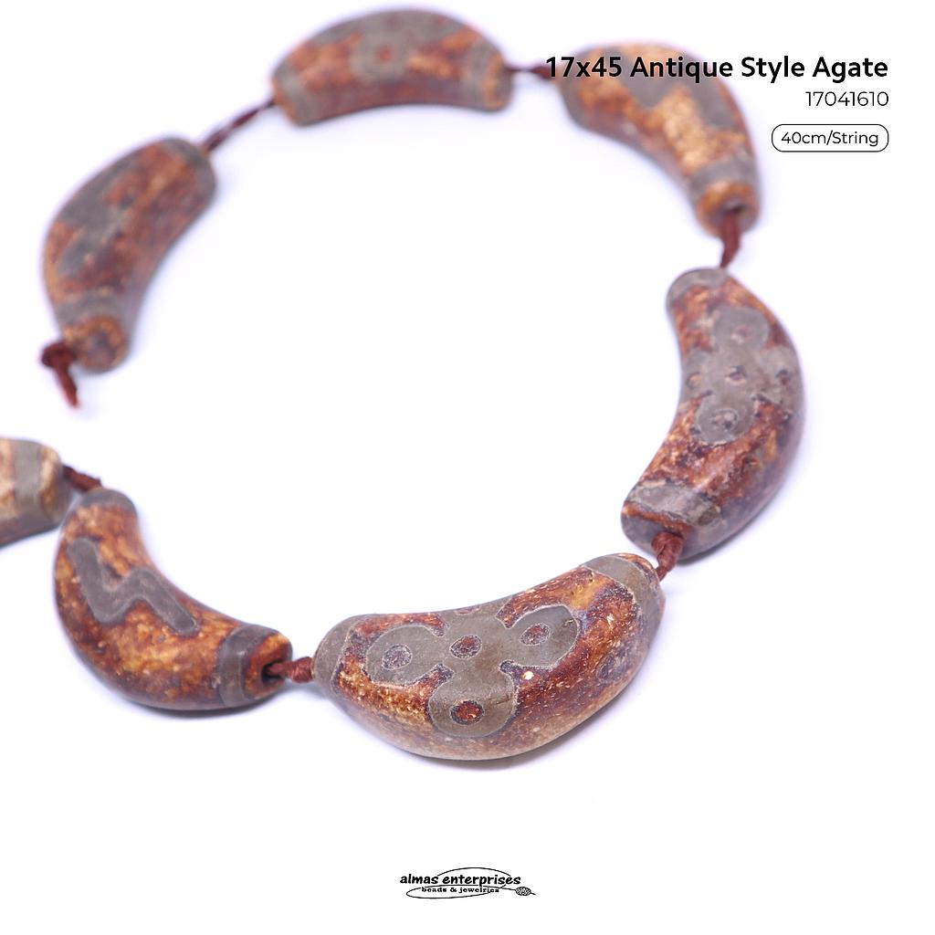 17x45 Antique Style Agate
