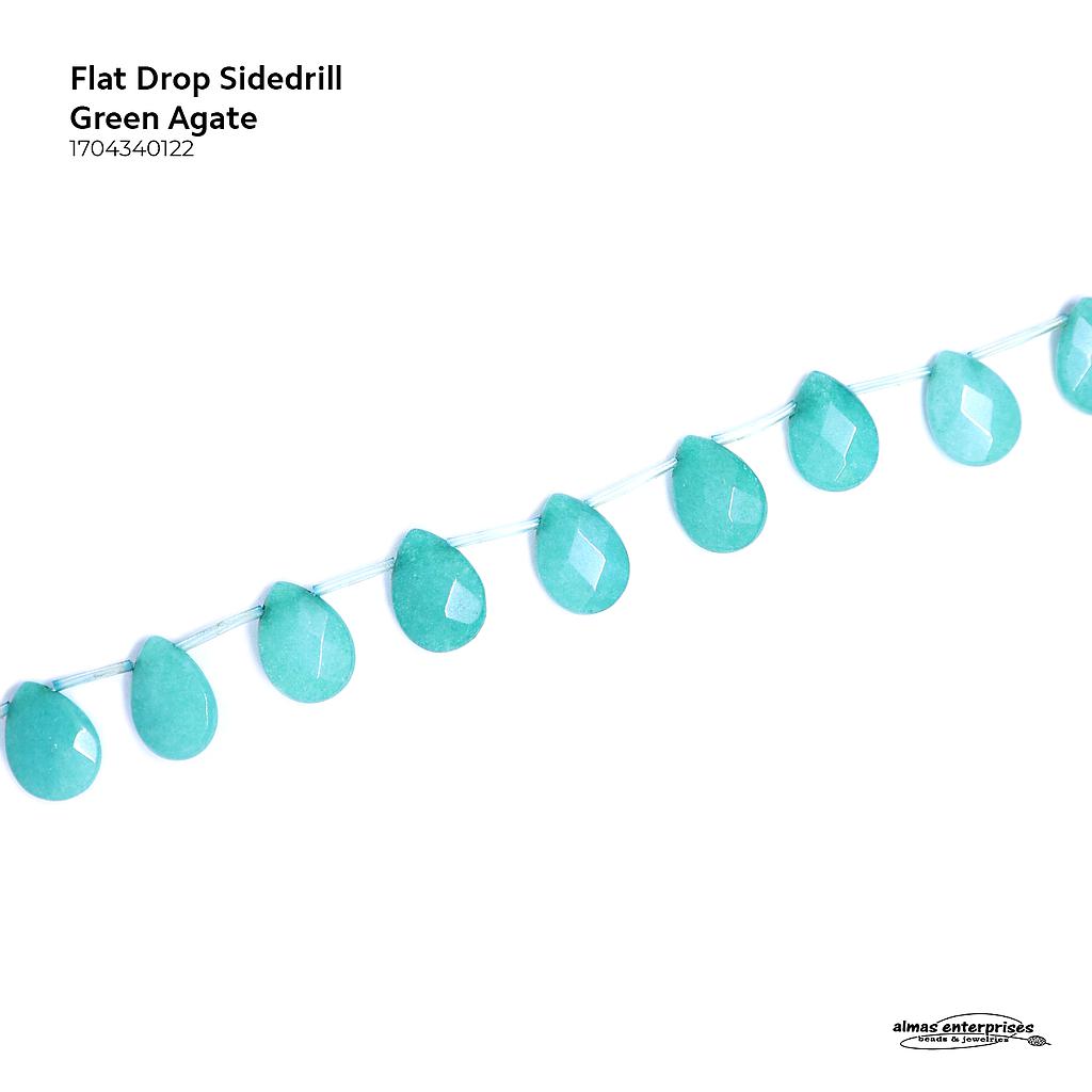 Flat Drop Sidedrill Green Agt