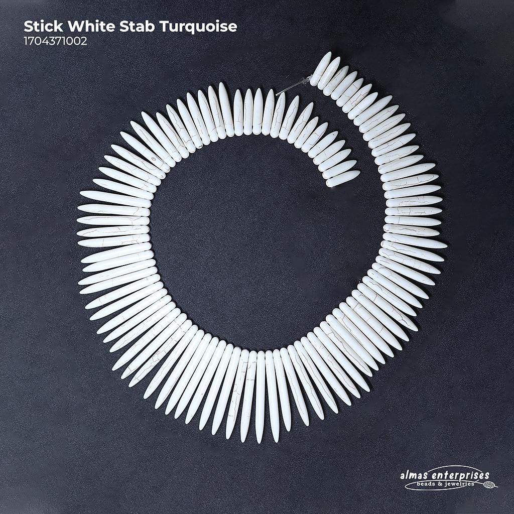 Stick White Stab Turquoise