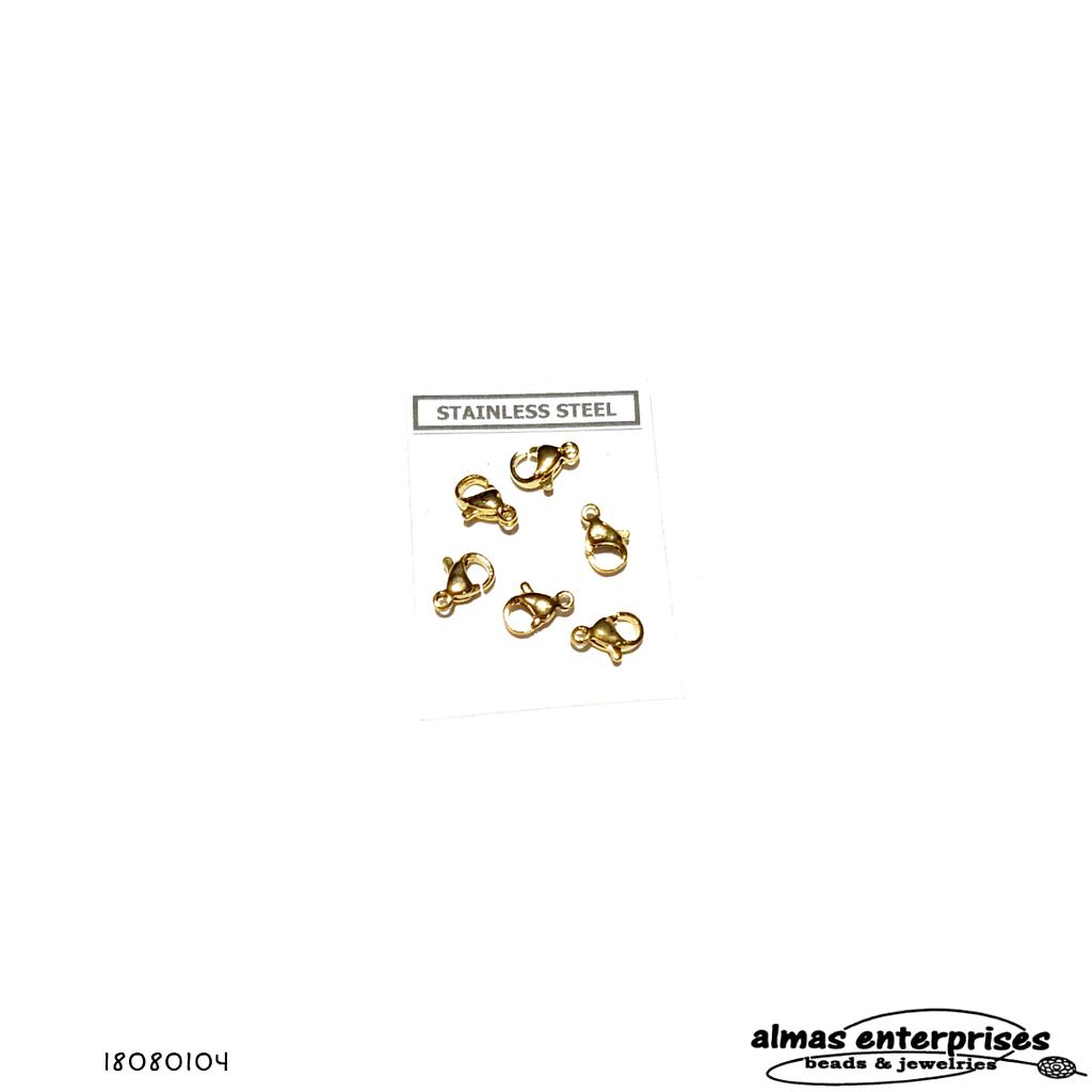 BK 02 10mm Lobster Claps /6pcs