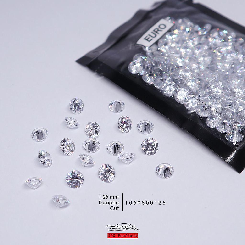 CZ 1,25MM EUROPEAN CUT (500 pcs)
