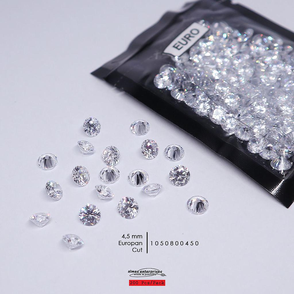 CZ 4,5MM EUROPEAN CUT (200 pcs)