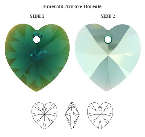 6228 10mm EMERALD AB