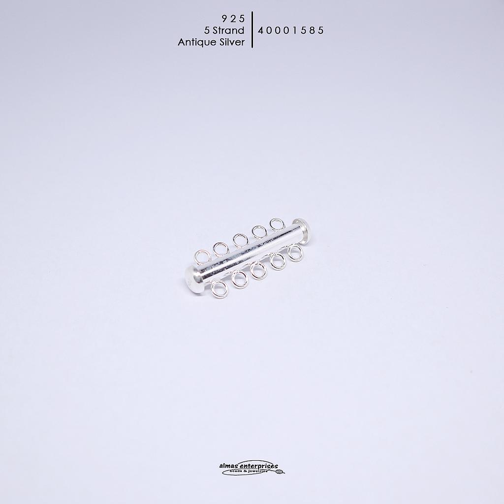 5 Strand Slide Clasps Silver 925